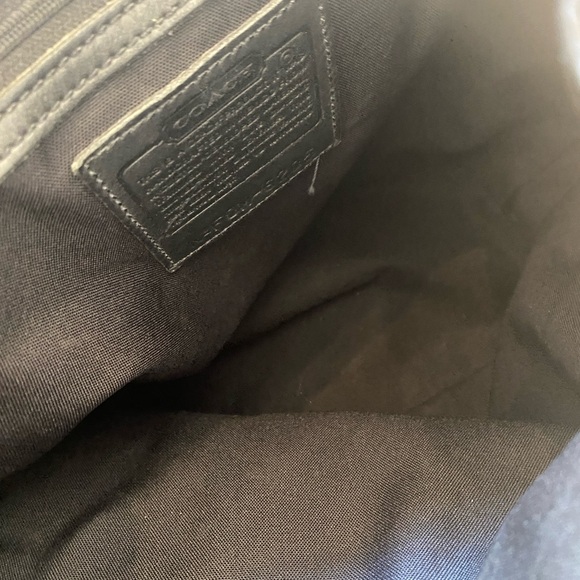 Black microfiber coach backpack, used condition - Picture 11 of 11